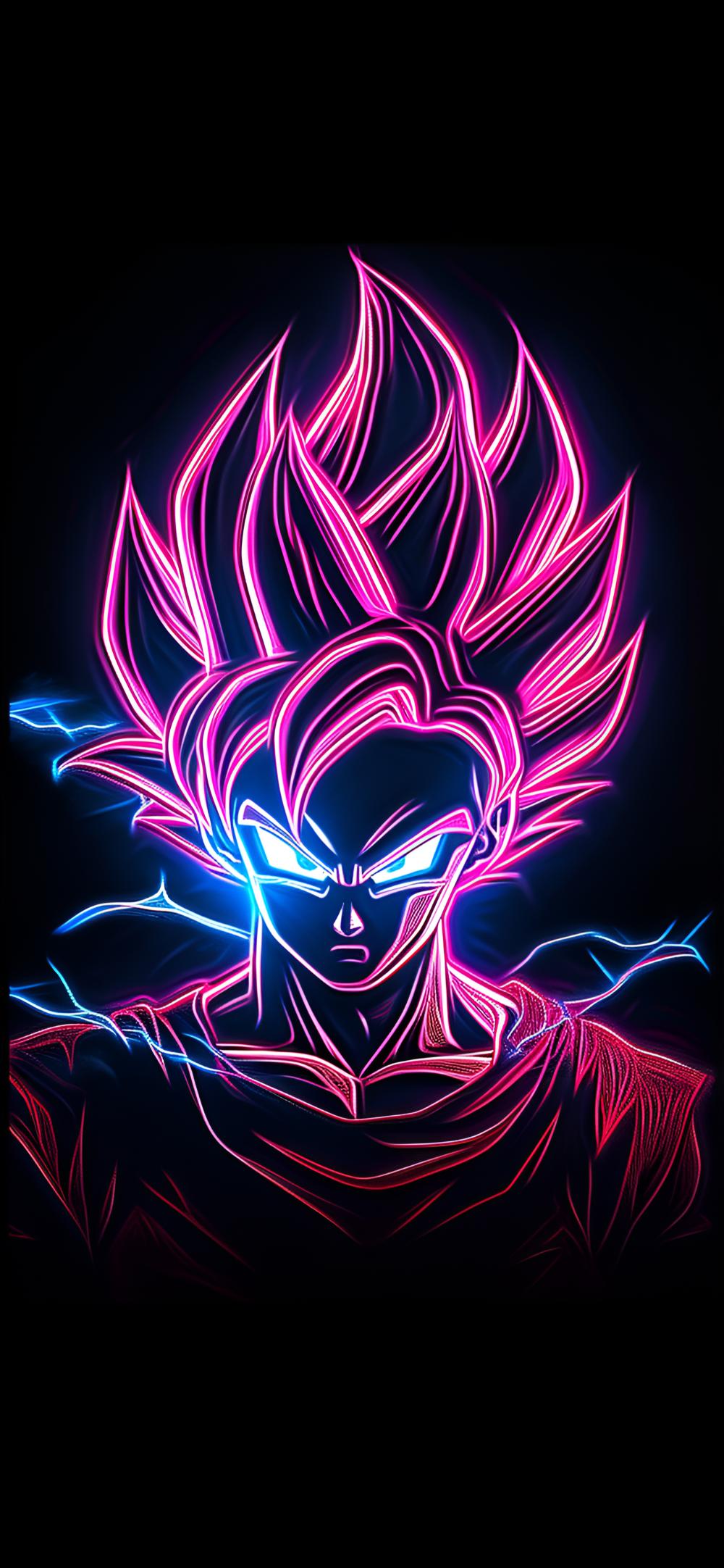 Download Neon Goku Anime