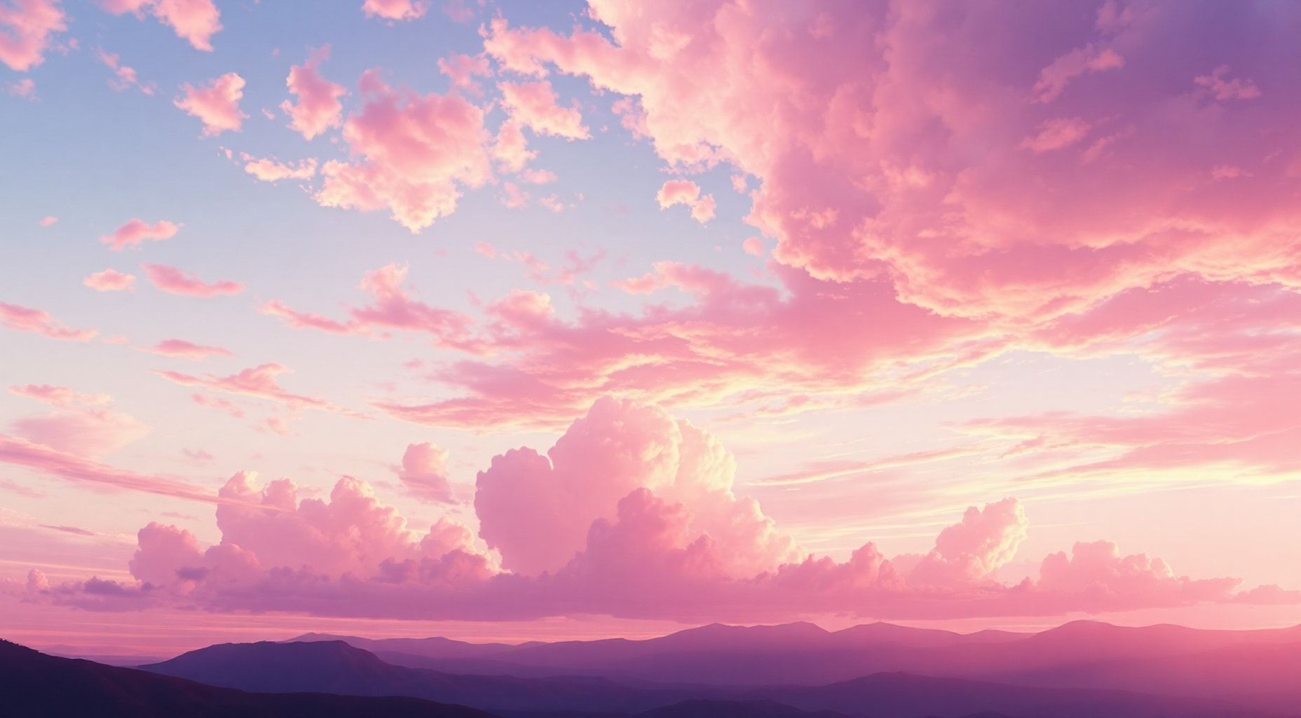 Pink Clouds 4k Wallpaper Makoto Shinkai - Desktophut.com