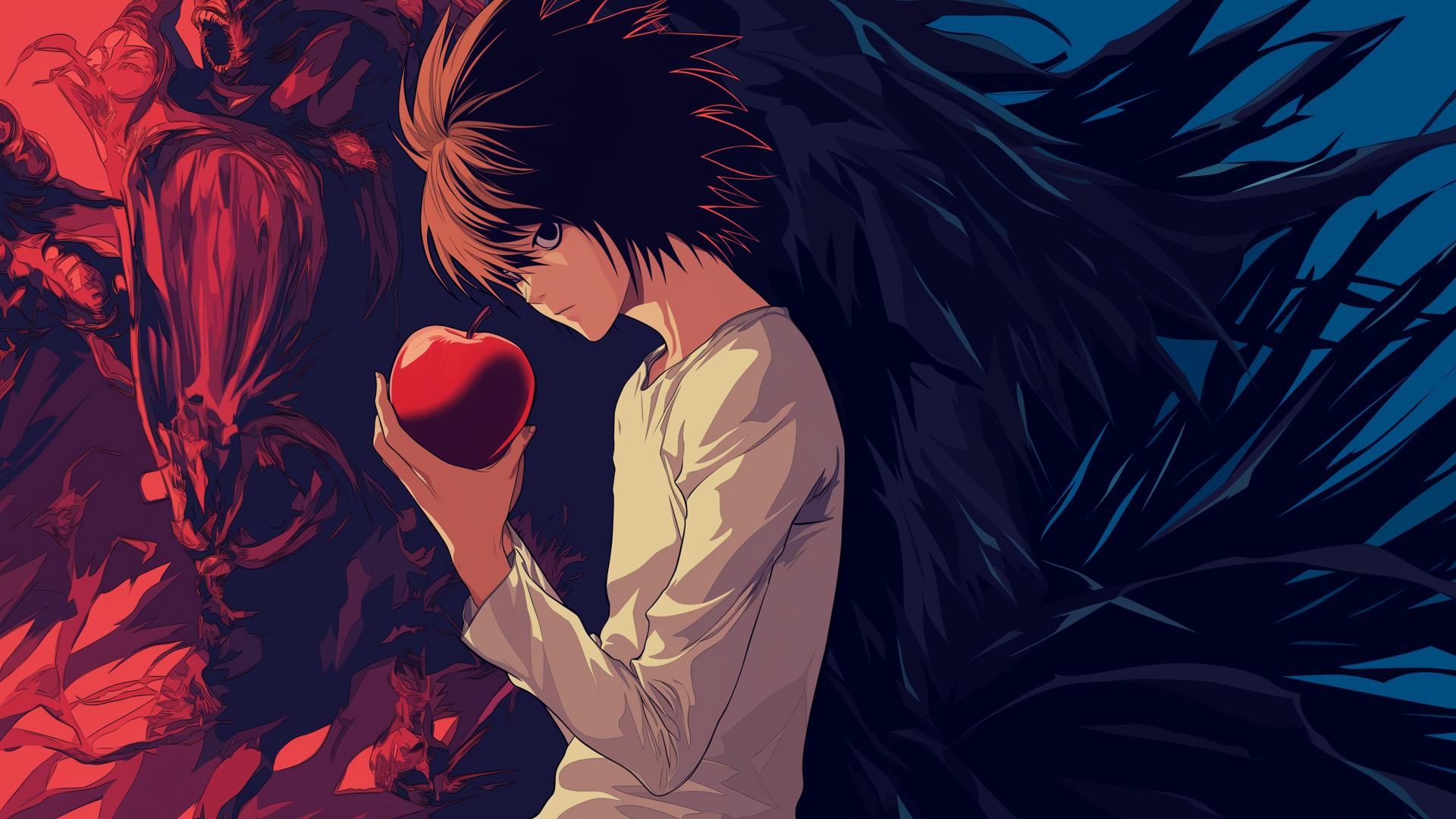 Download Death Note Light Apple Dark Side Desktop