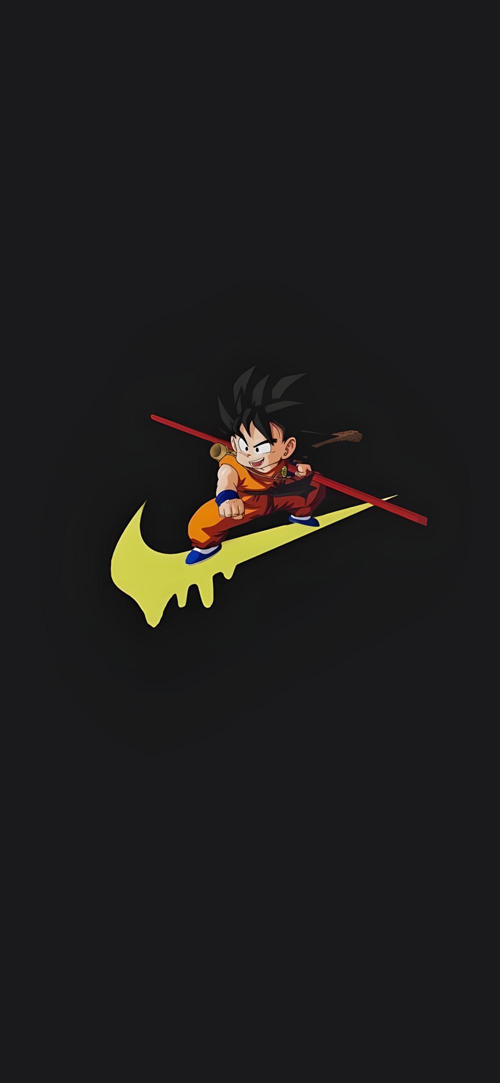 Download Goku On Nike Logo Mashup