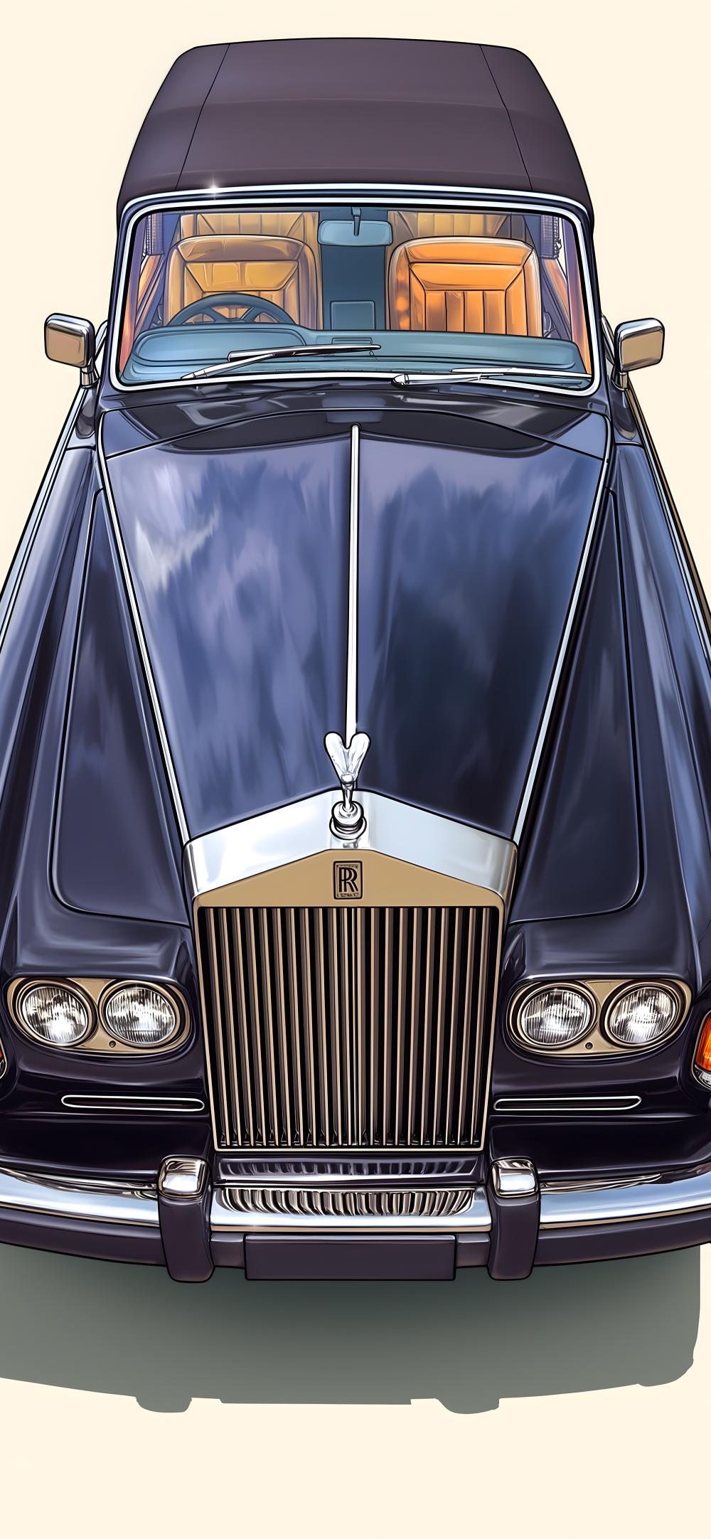 Download Vintage Rolls Royce Top View