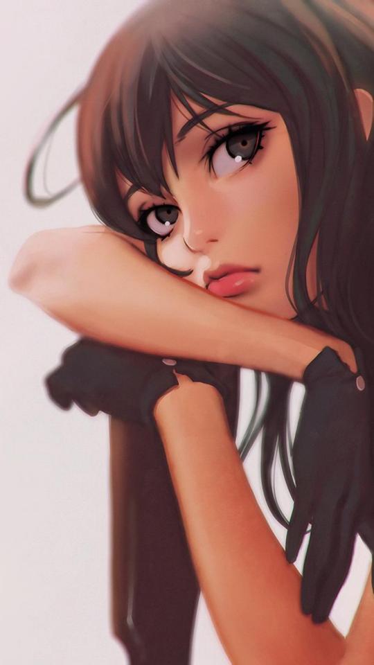 Download Girls Cute Face Beautiful Art