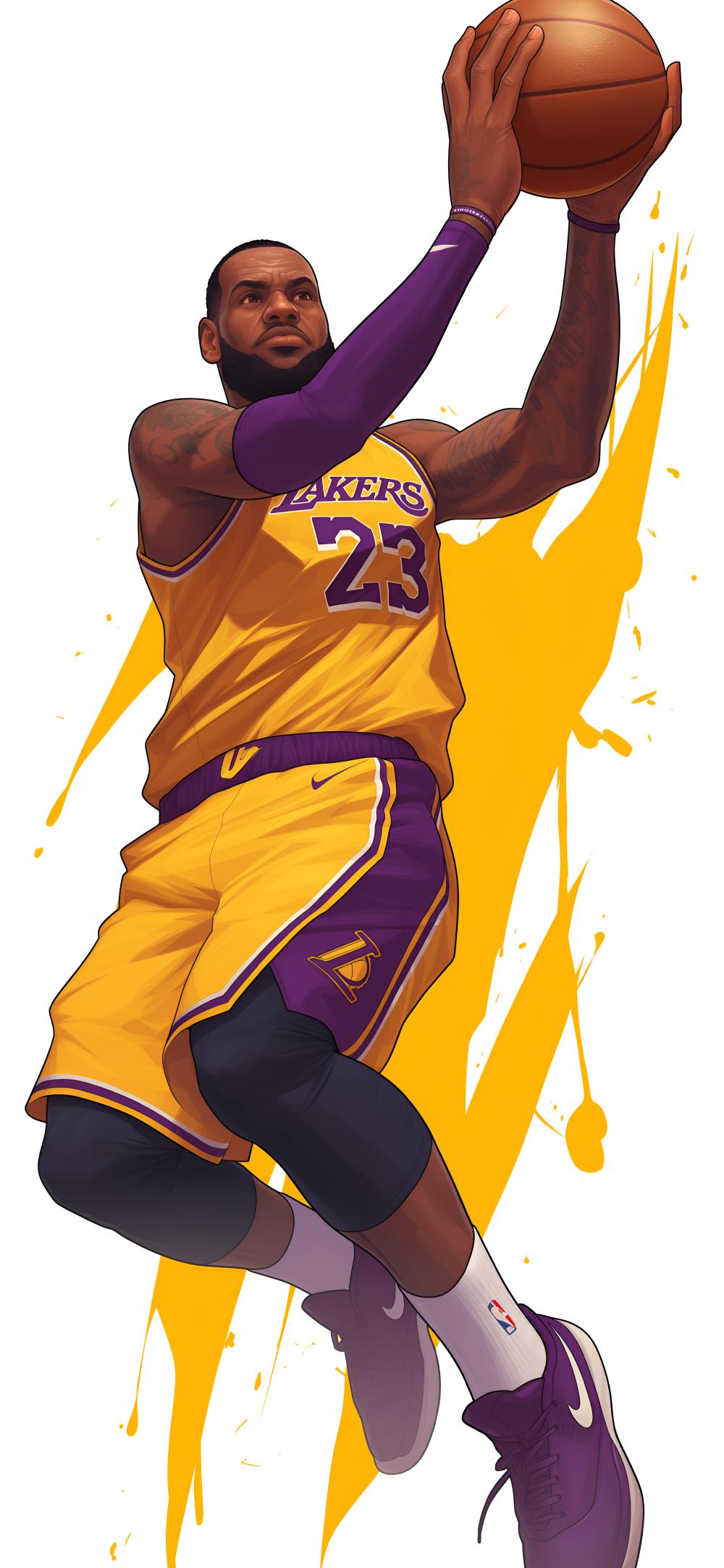 Download Lebron James Lakers Dunk