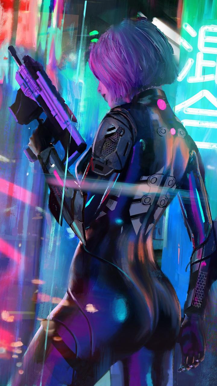 Download Neon Noir Art Synthwave Poster