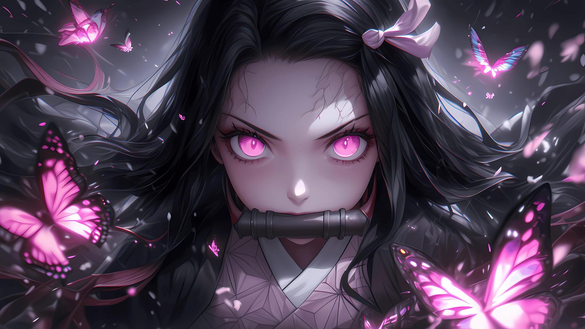 Download Pink aesthetic Nezuko Kamado