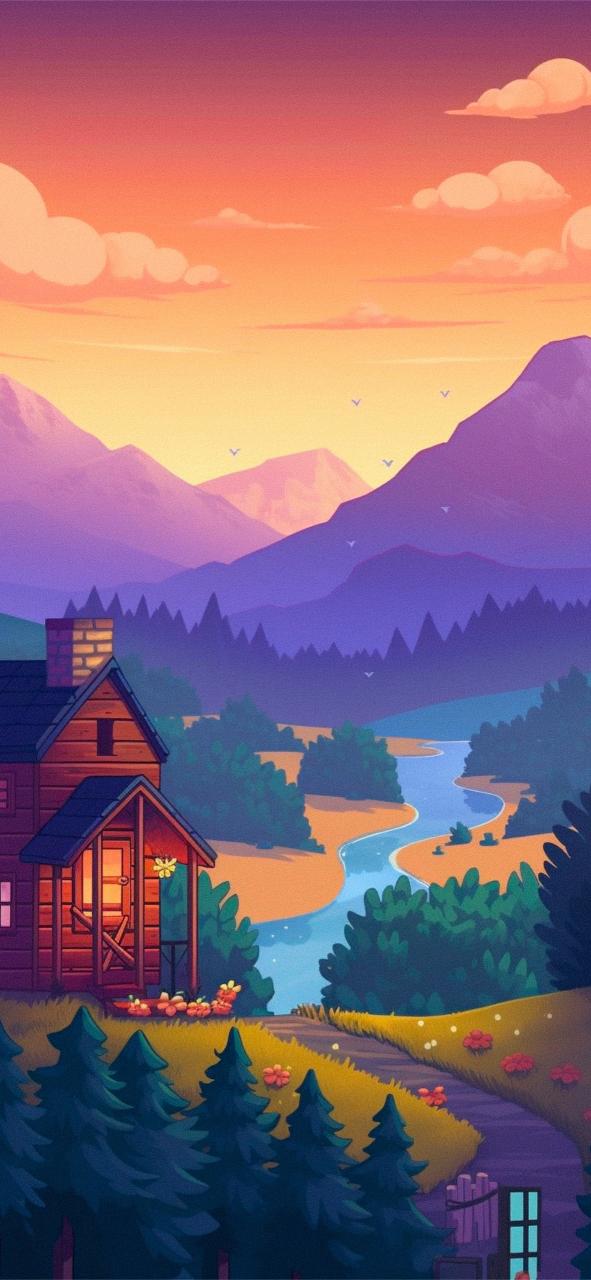 Download Stardew Valley House River Mountains