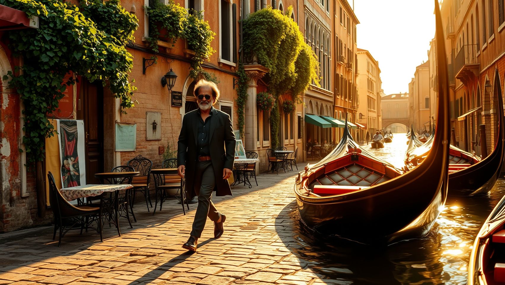 Download Rajiikanth In Venice Walking