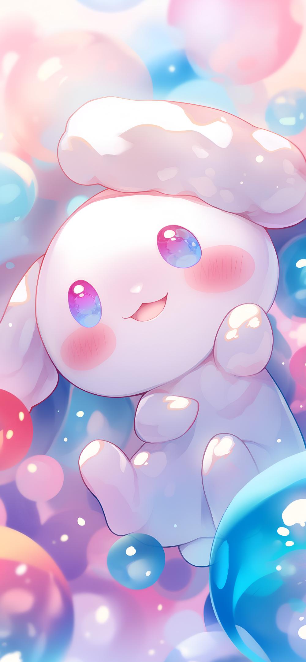 Download Cinnamoroll Bubbles Cute Anime Wallpaper