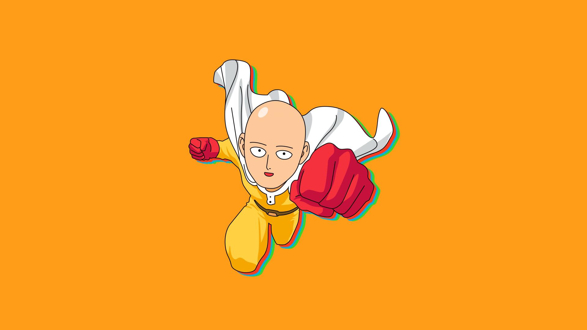 Download Saitama Yellow background