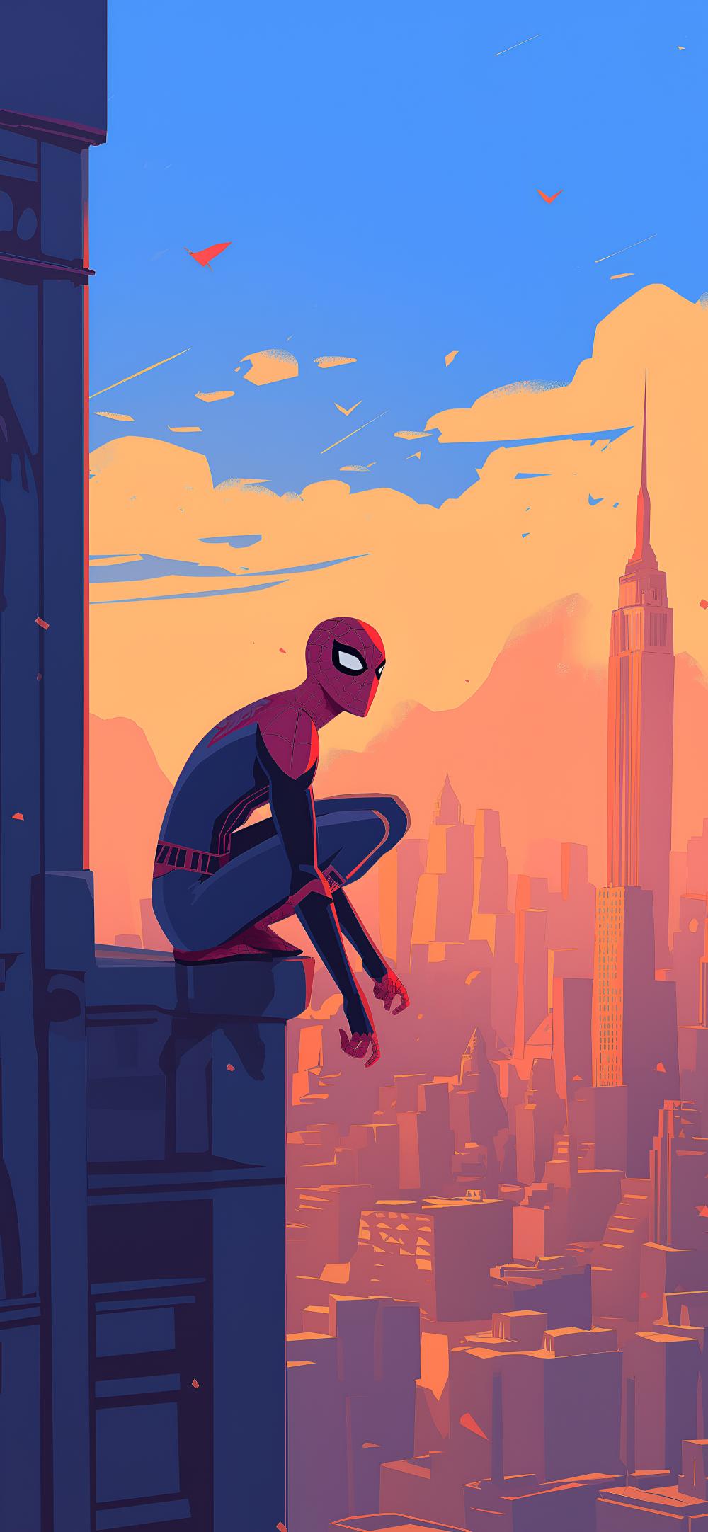 Download Spiderman Sunset Urban