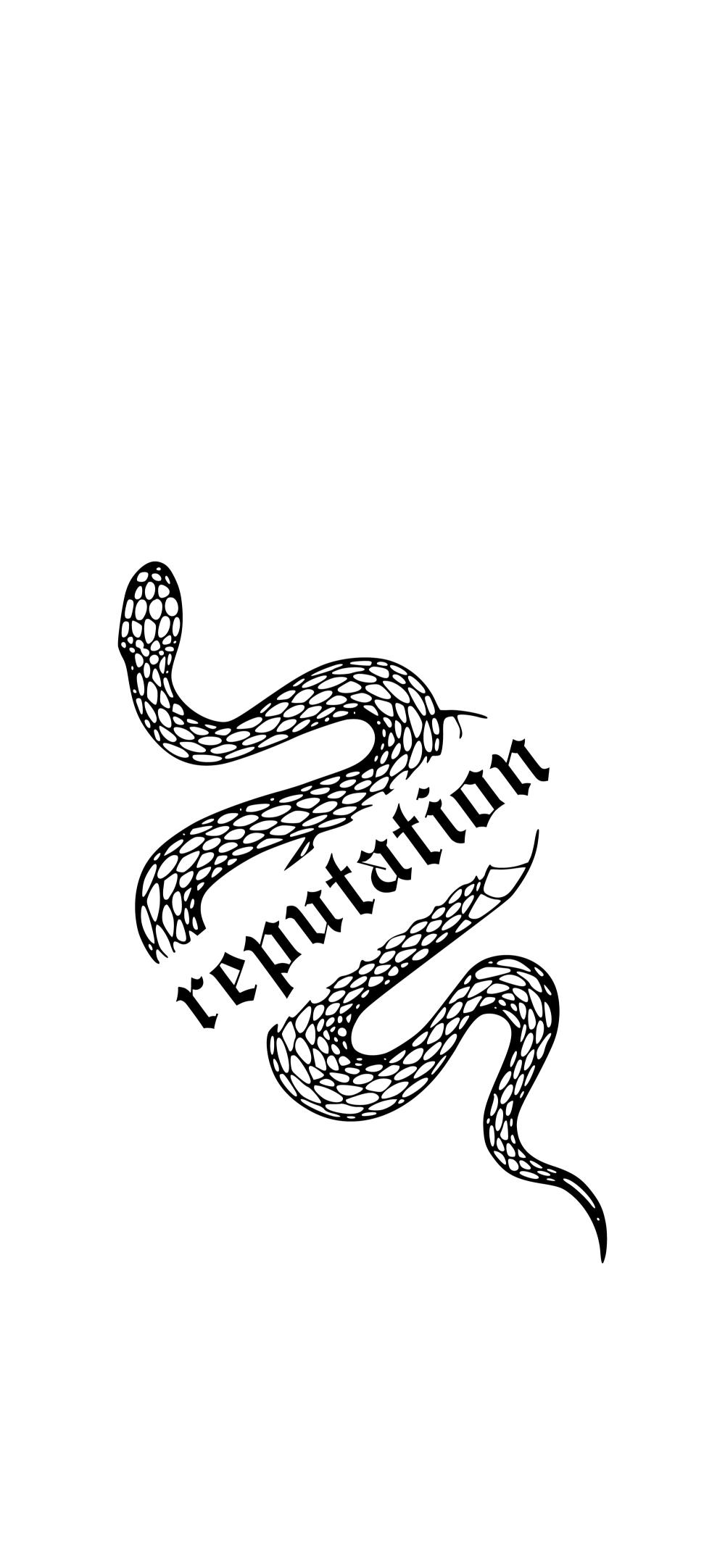 Download Taylor Swift Reputation Snake Logo White