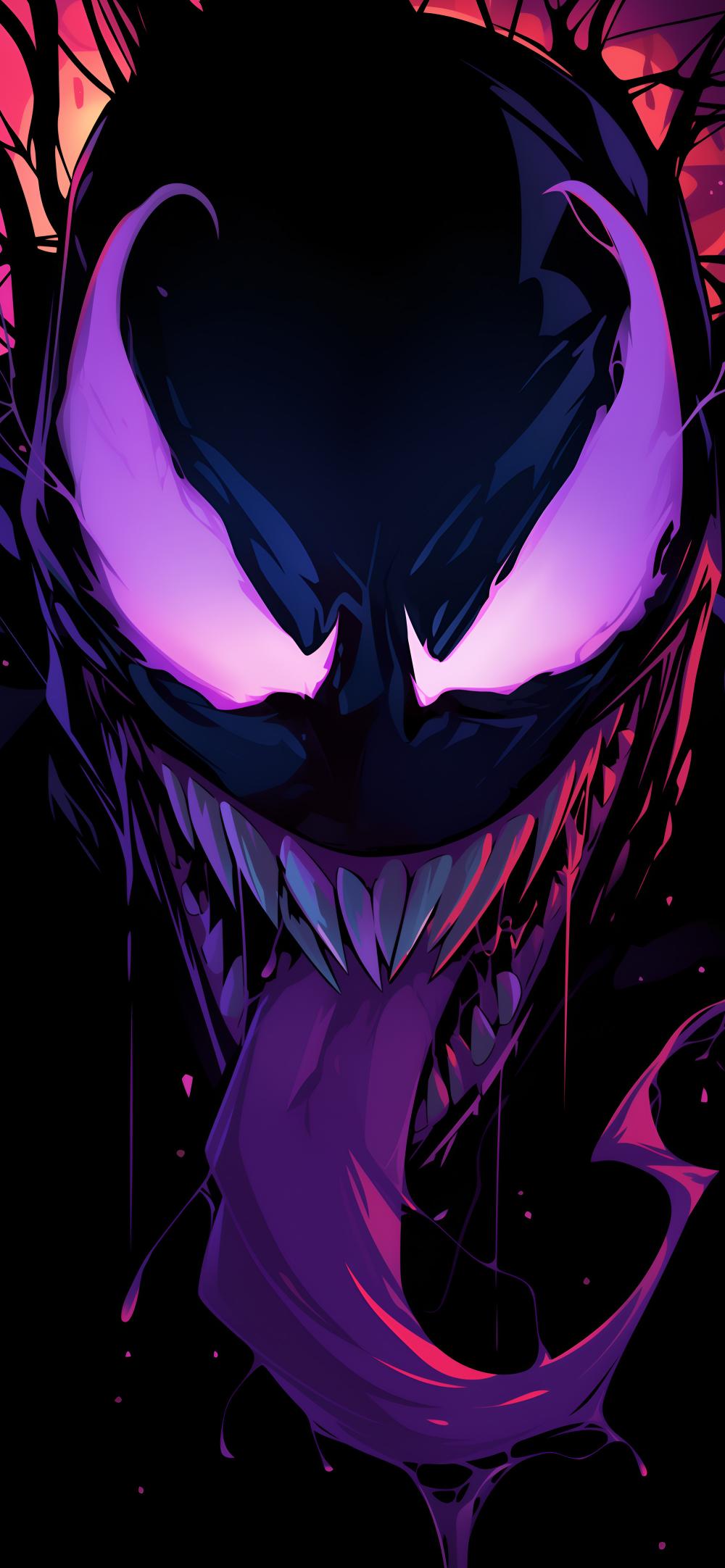 Sinister Venom Black Background - DesktopHut.com