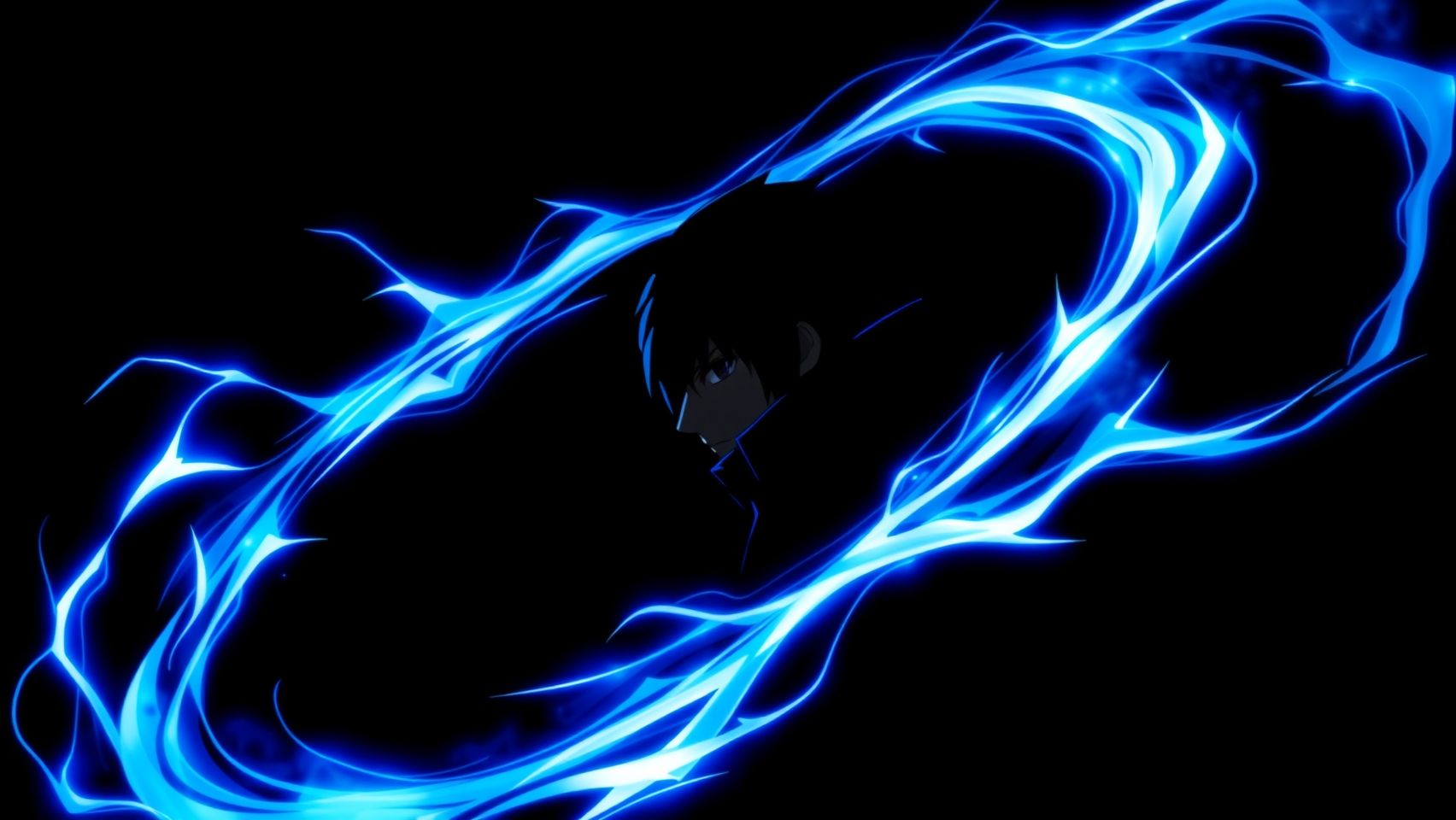 Download Sasuke Blue Theme Chidori Wallpaper With