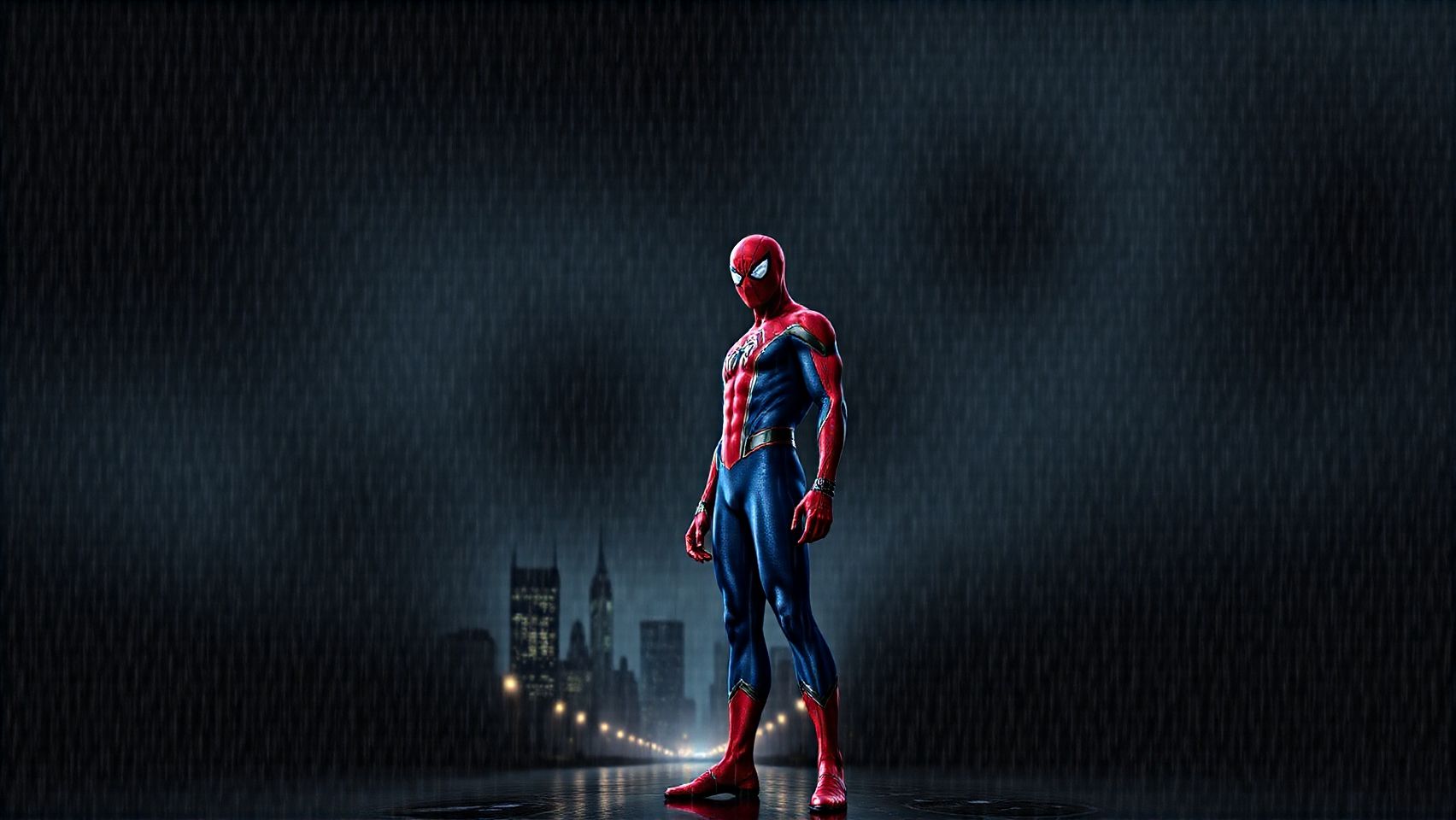 Download Spider Man In Rain And Background