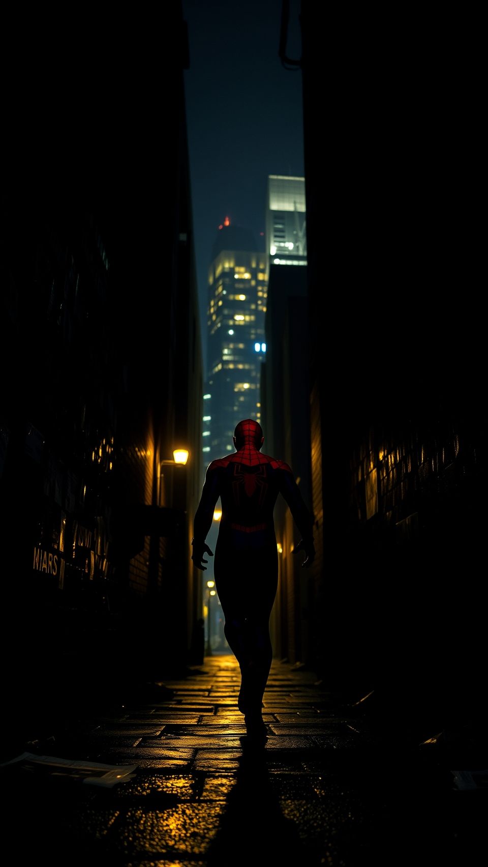 Download Spiderman Disappears Into The Darkness