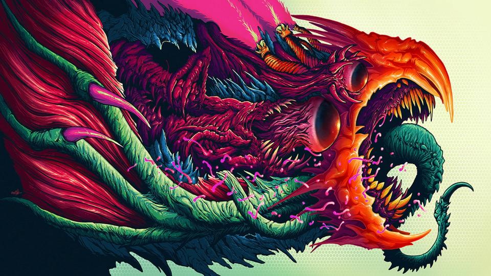 Download dragon illustration psychedelic trippy