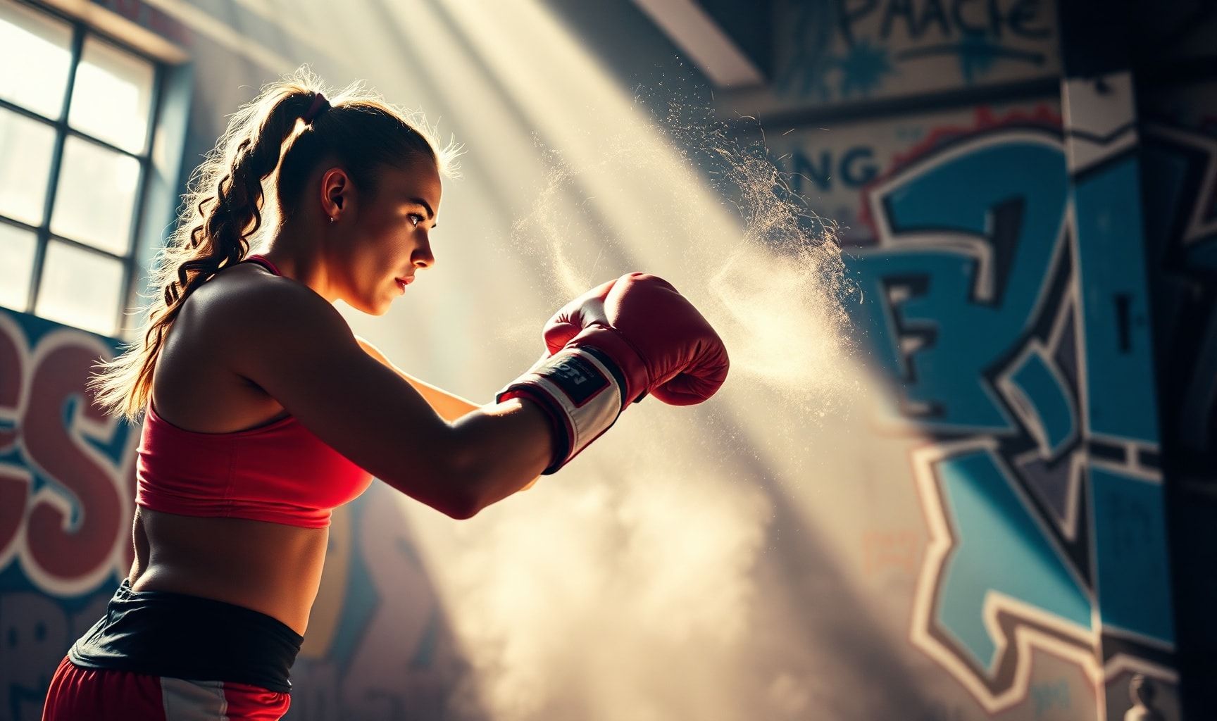 Download Strong Girl Boxing Wallpaper