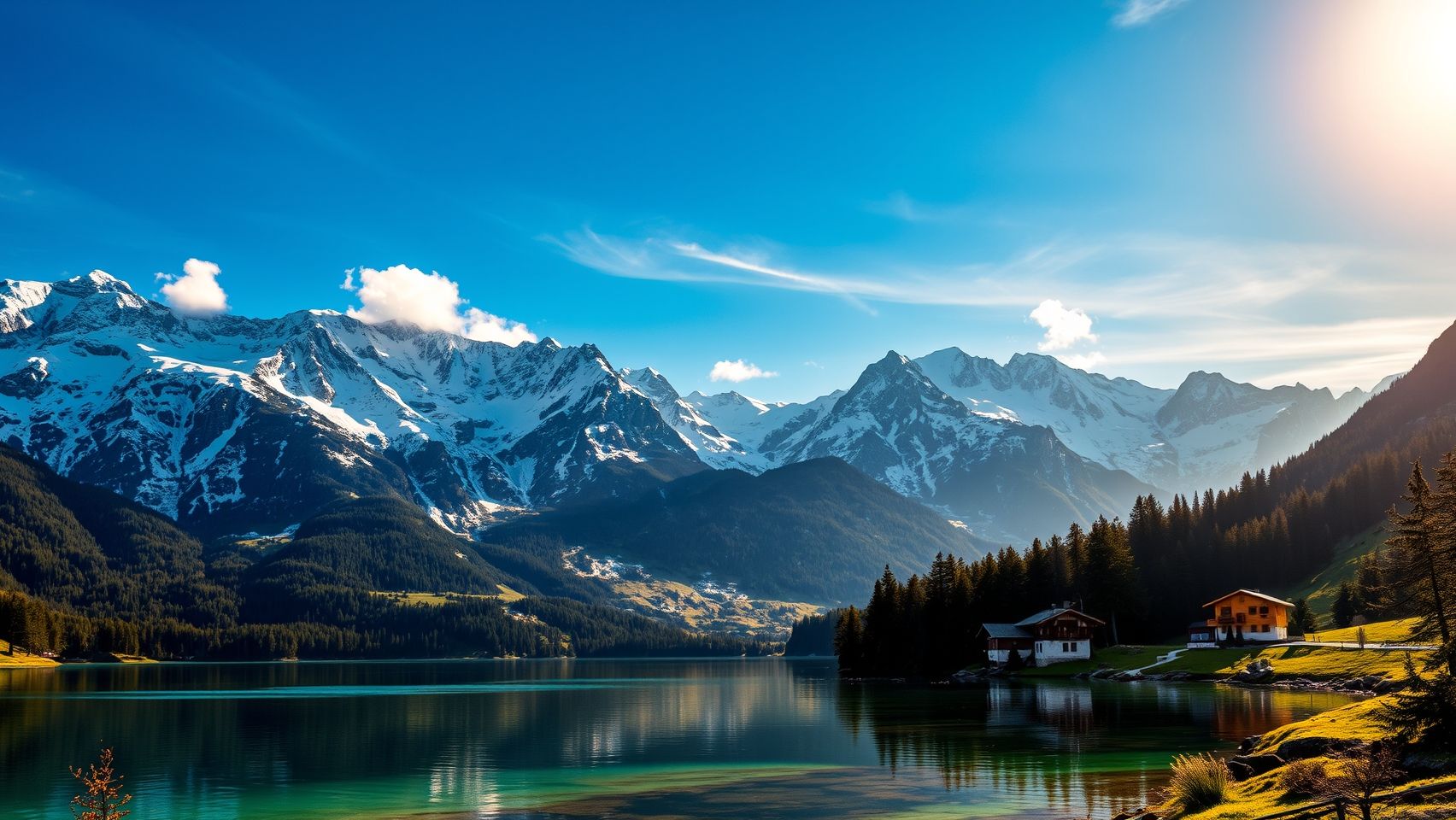 Download Switzerland  Mountain And Lakes 4k