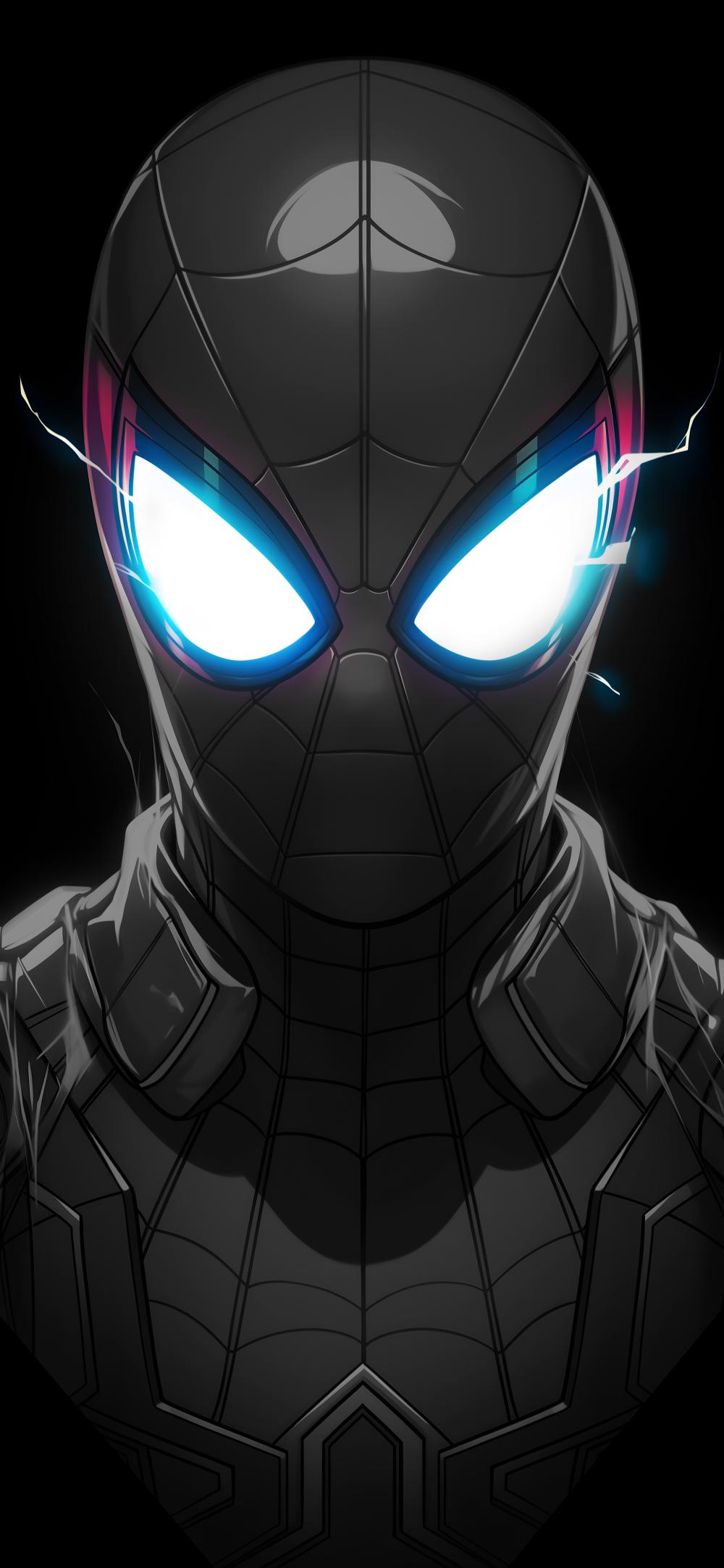 Download Spider Man Glowing Eyes Neon 2