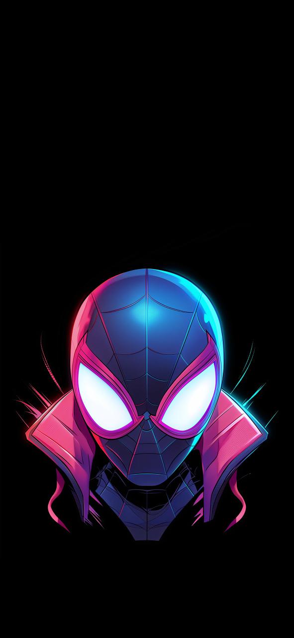 Download Aesthetic Miles Morales Head Black