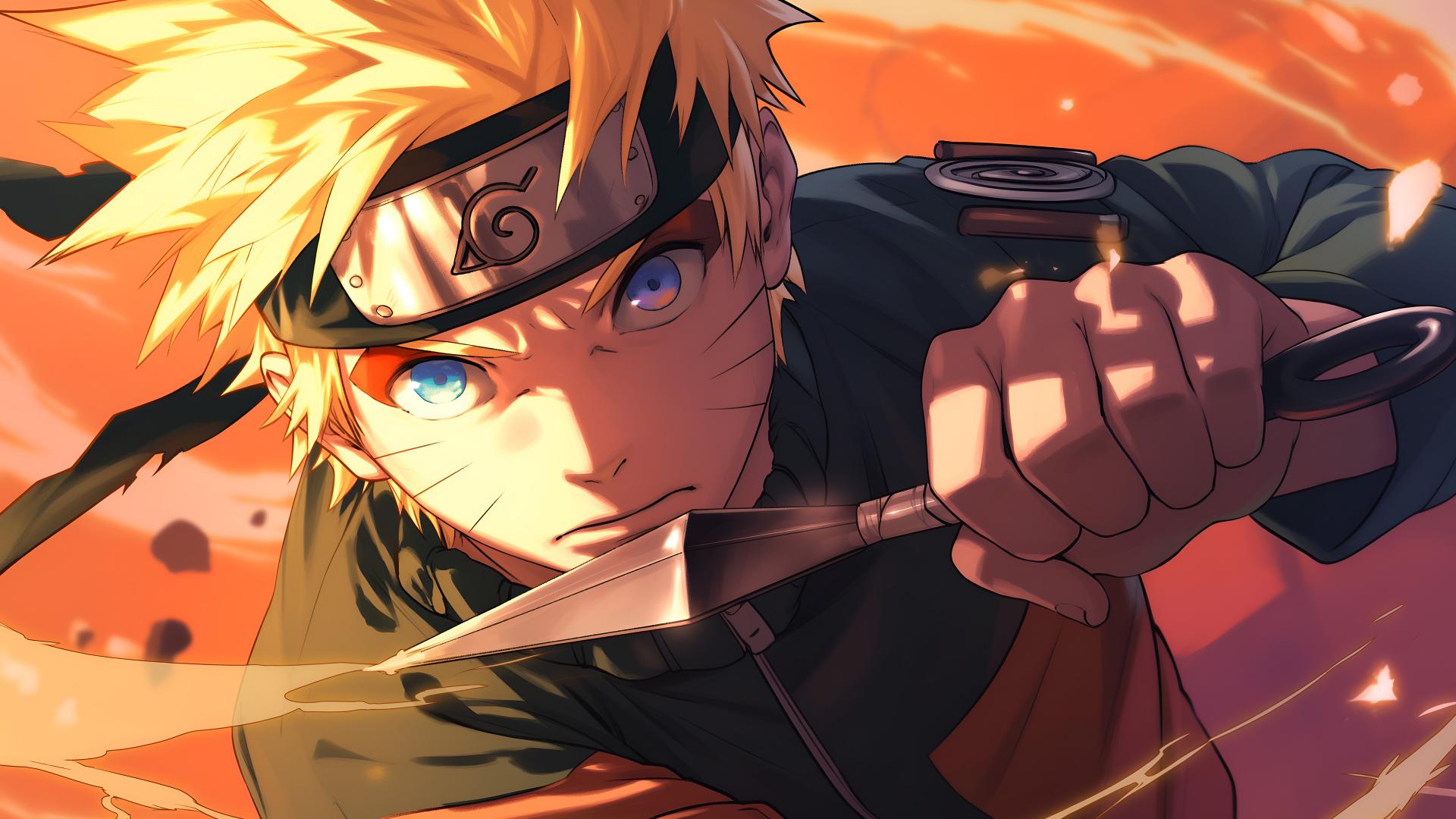 Download Naruto Kunai Blurred Background