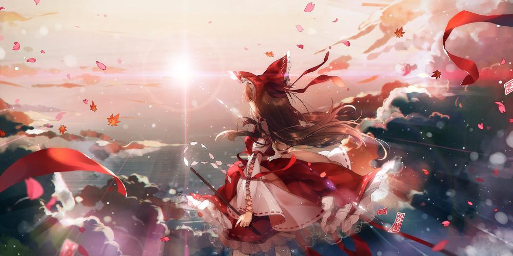 Download Anime Touhou Reimu Hakurei