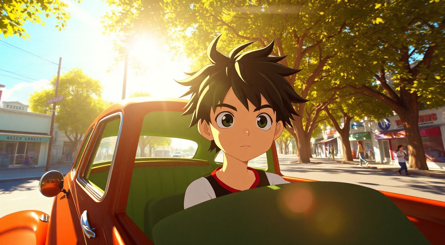 Download Tanjiro In A Car