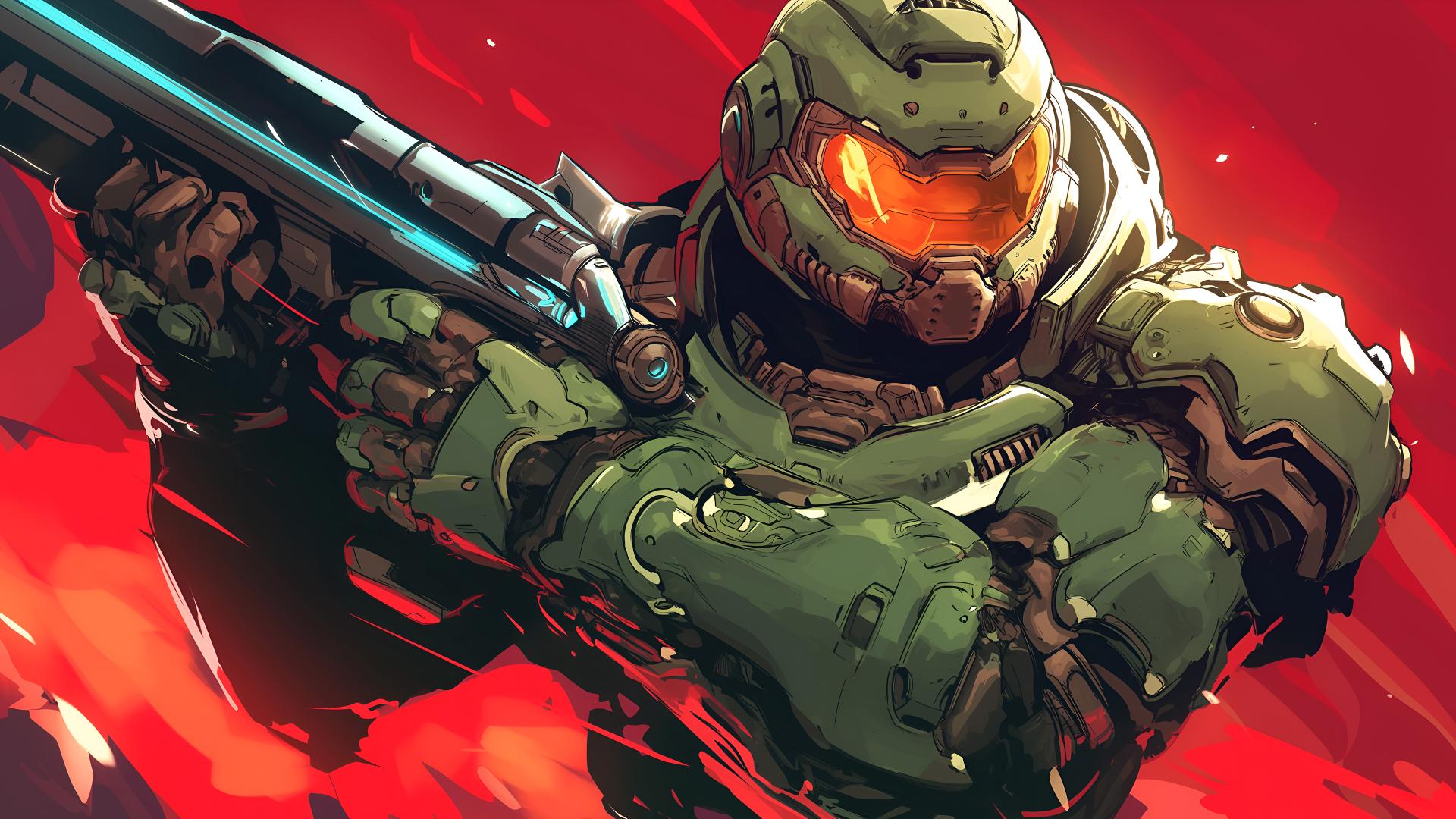 Download Doomguy Epic Action Shotgun