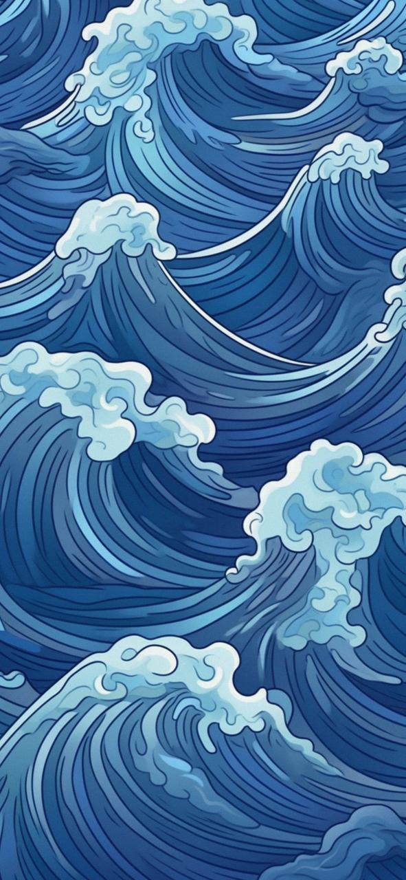 Download Cartoon Waves Art