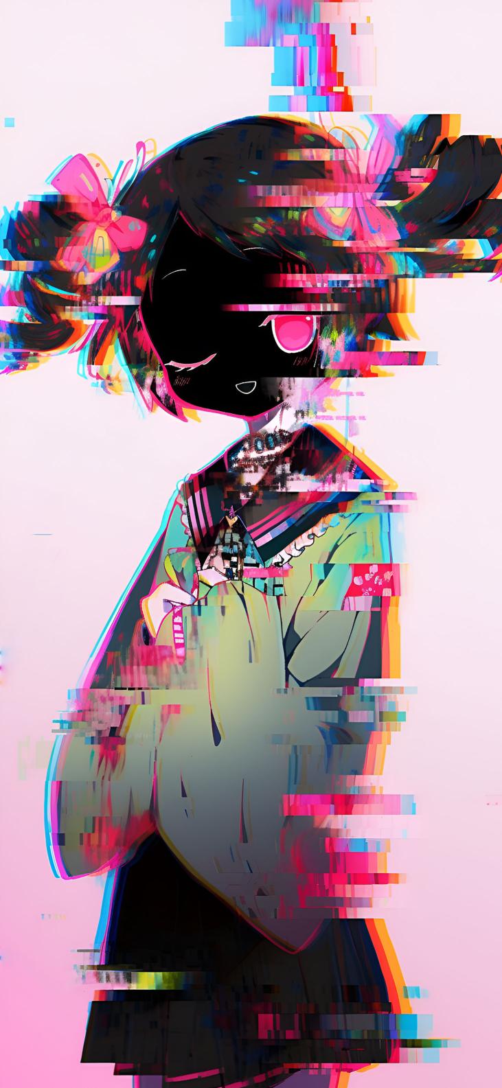 Download Pixel Anime Girl Glitch