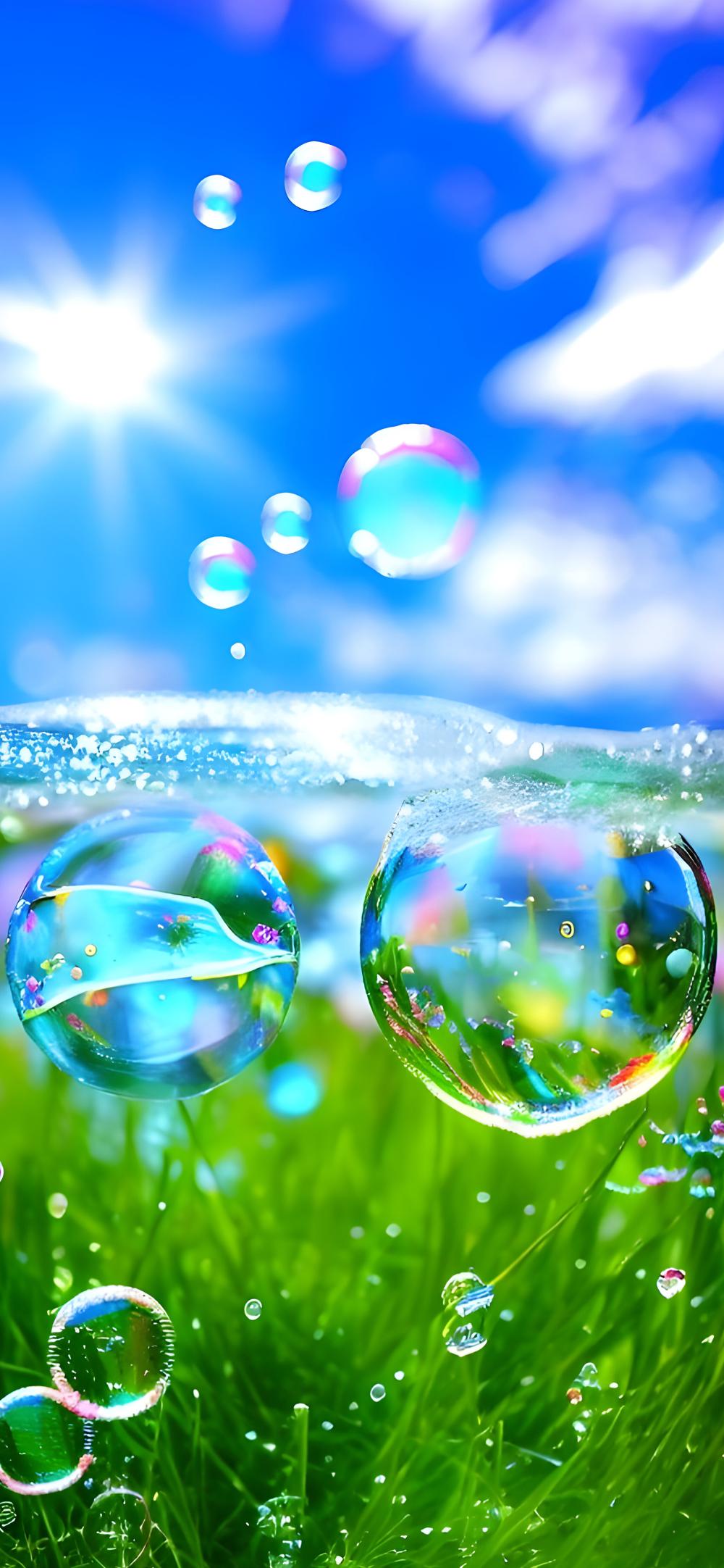 Download Vibrant Aero Bubbles Sunlight