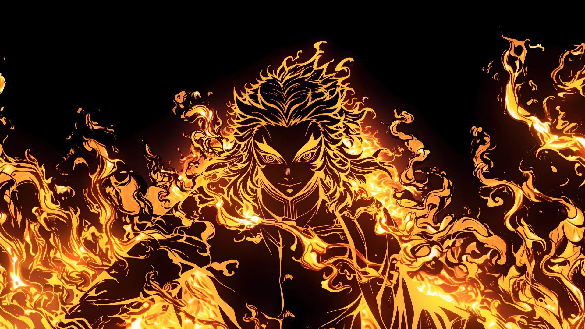 Download Kyojuro Rengoku Fire effect