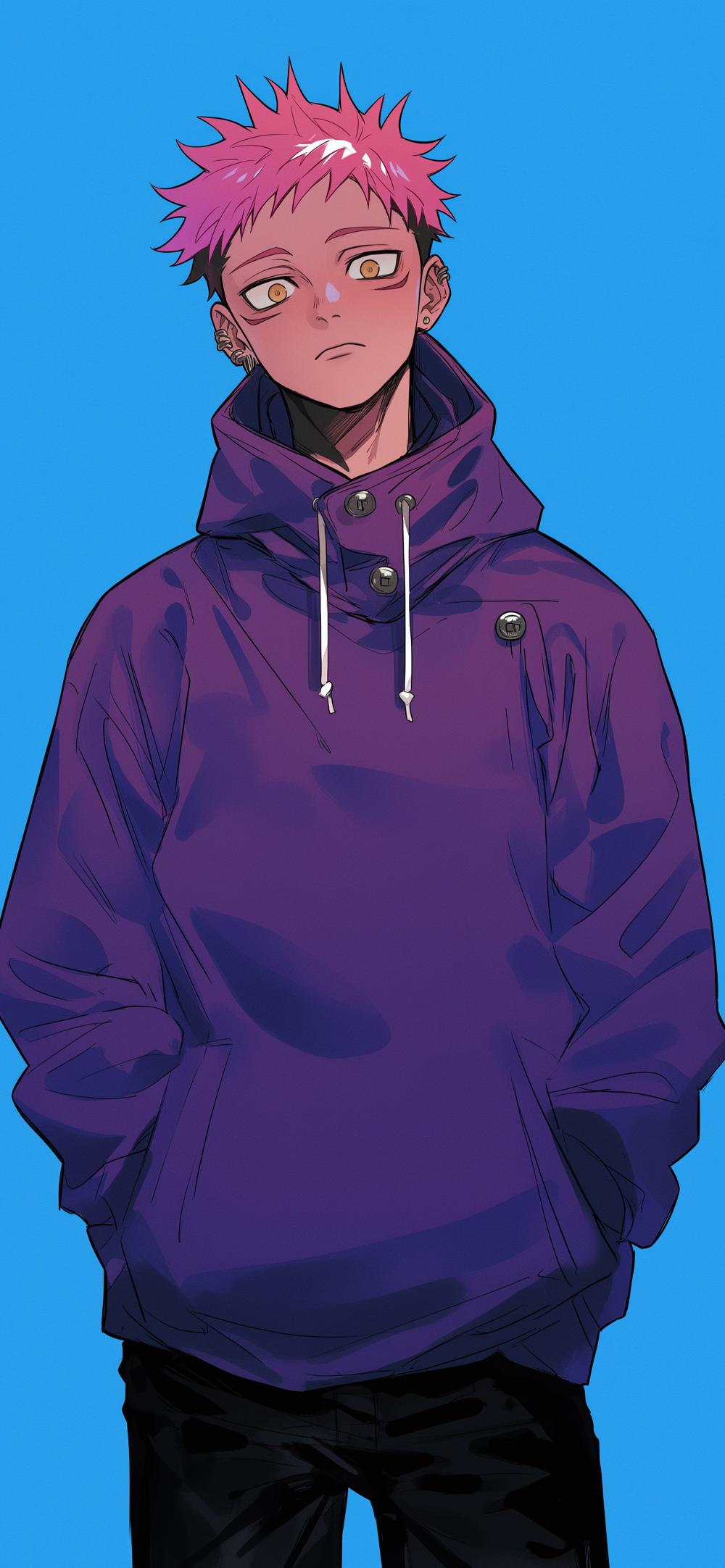 Download Yuji Itadori Purple Hoodie