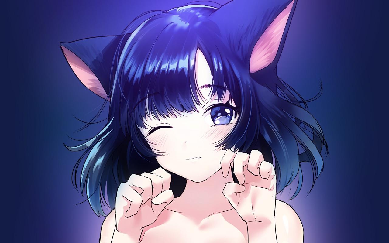 Download neko loli purple hair