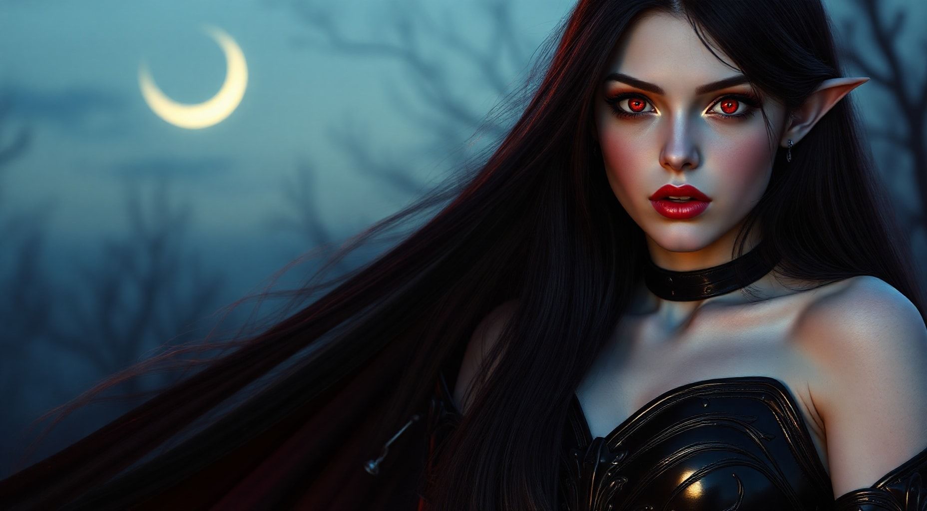 Download Vampire Girl Beautiful Gorgeous Full Lips