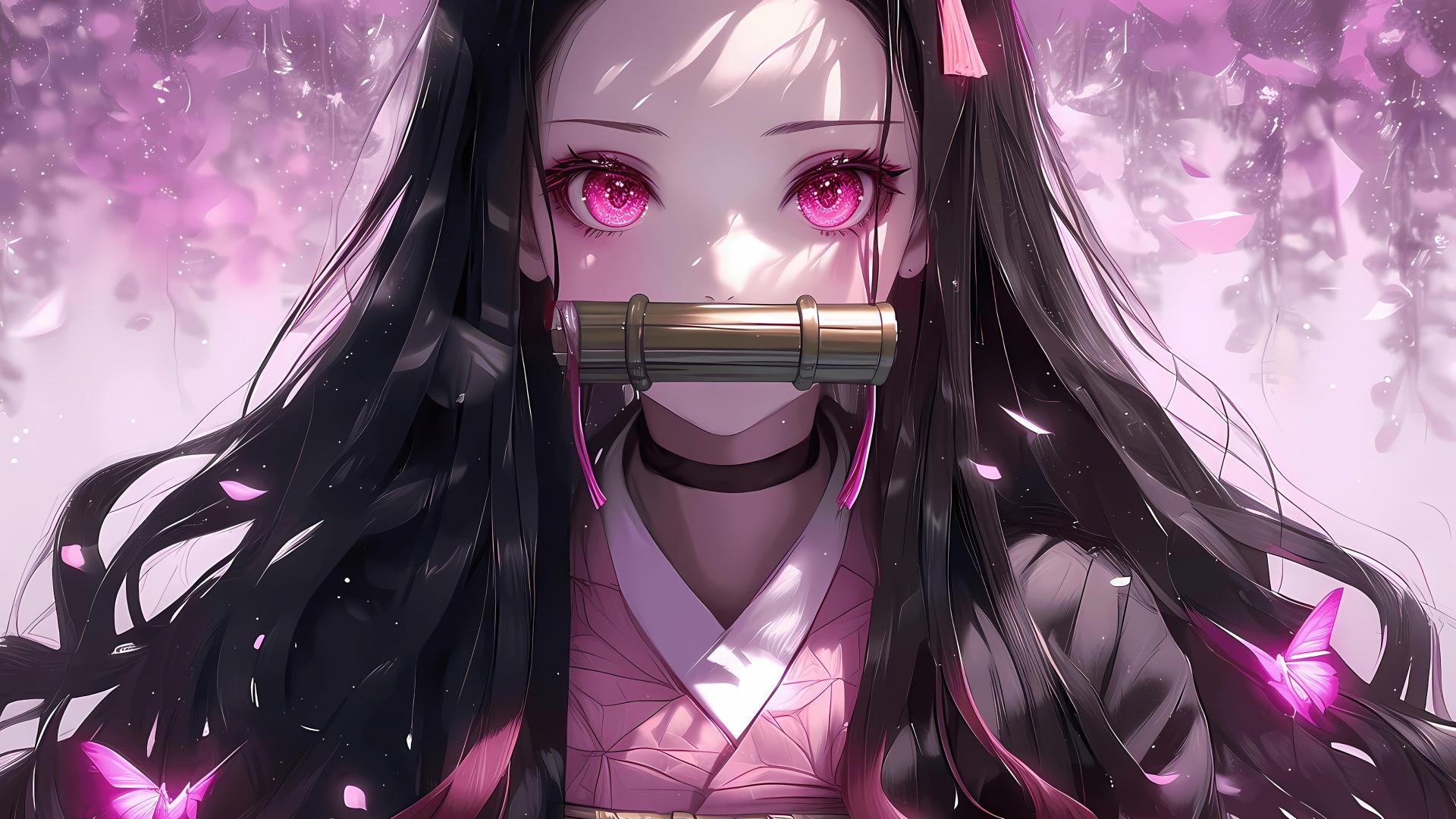 Download Nezuko Kamado Pink aesthetic