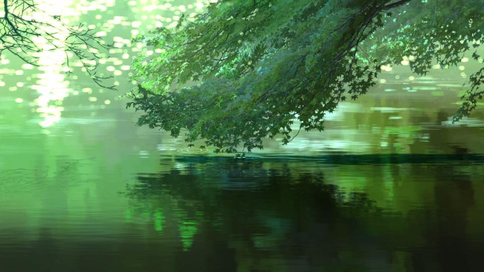 Download green-leafed plant Makoto Shinkai