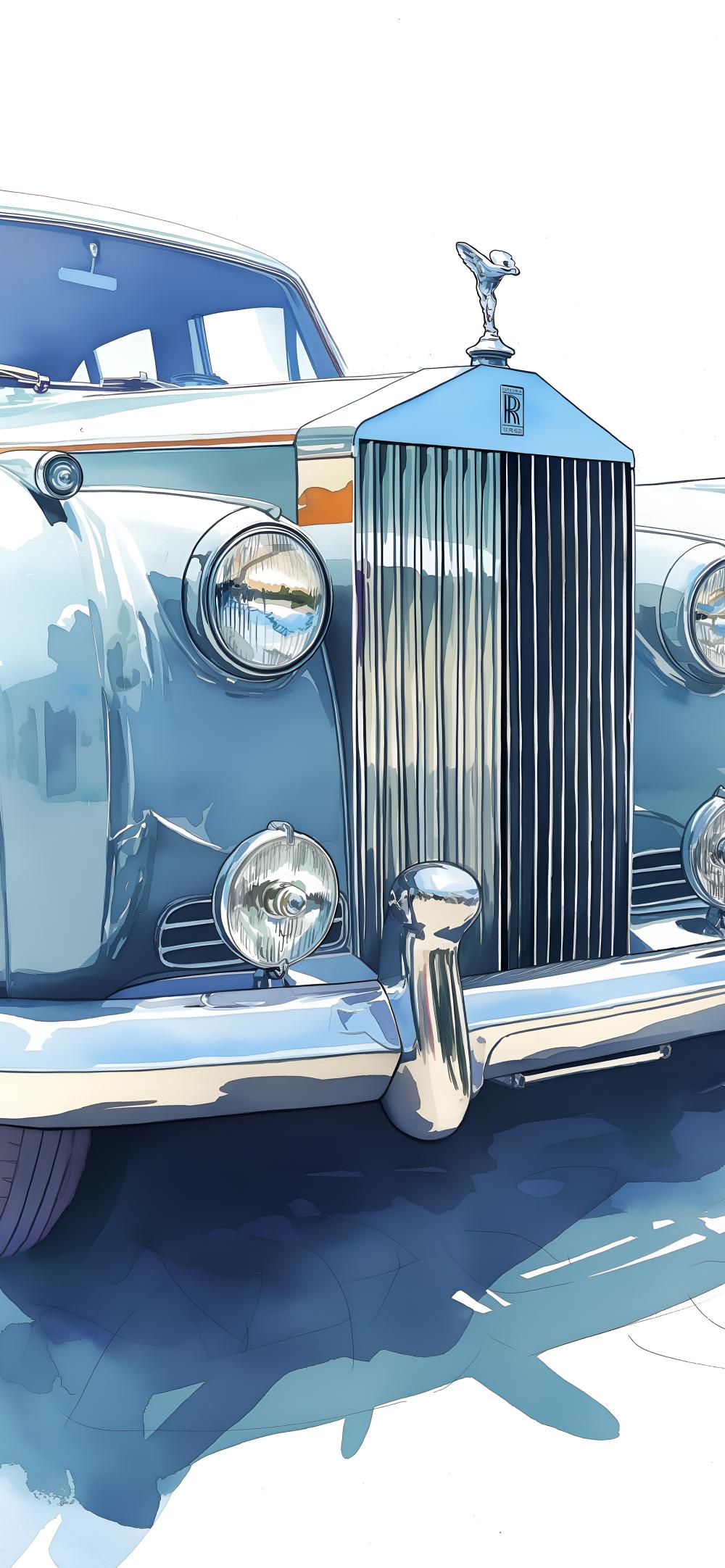 Download Rolls Royce Watercolor