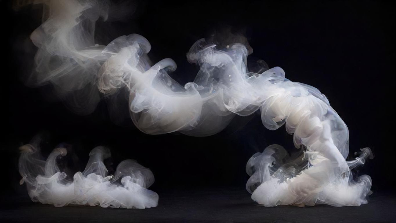 Download White Smoke With Black Background In