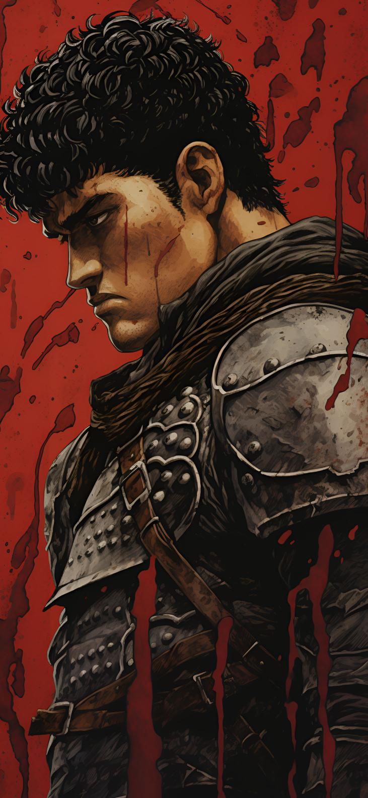 Download Anime Berserk Guts Red