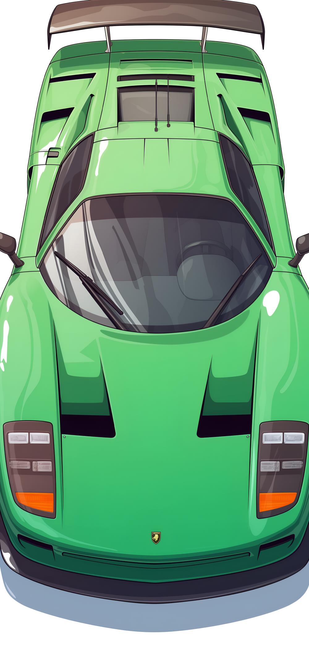 Download Supercar Green Aesthetic