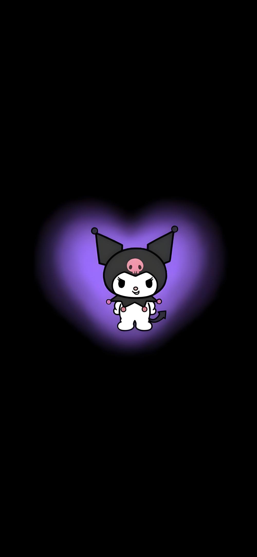 Download Kuromi Cute Dark Theme