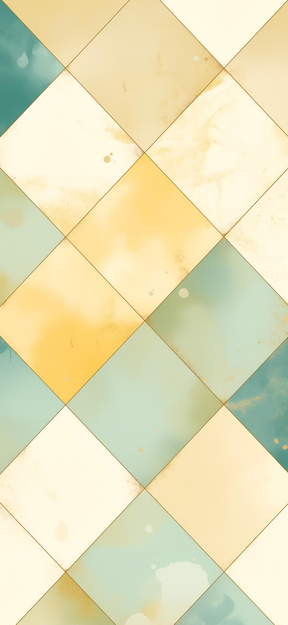 Download Vintage Checkerboard Pastel Wallpaper