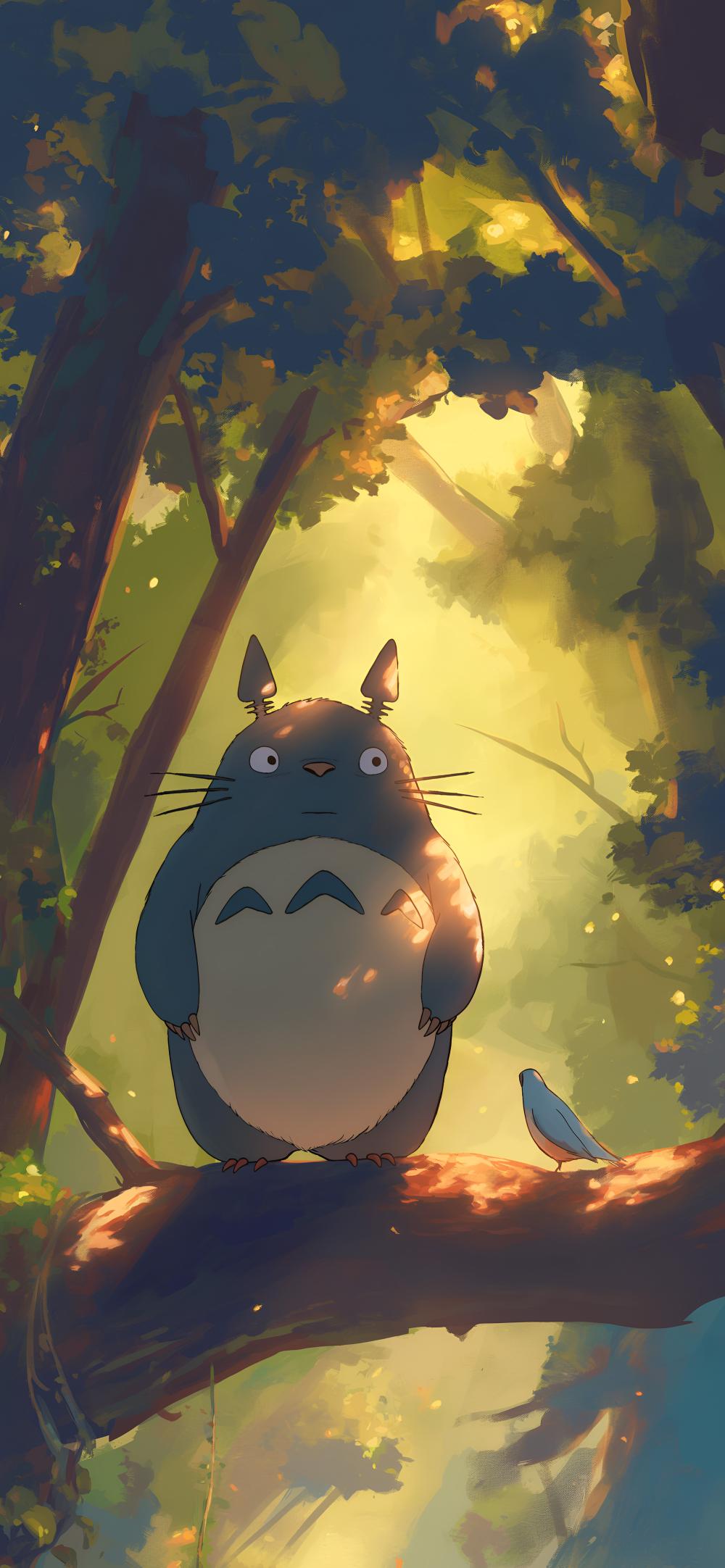 Download Totoro In Forest Aesthetic