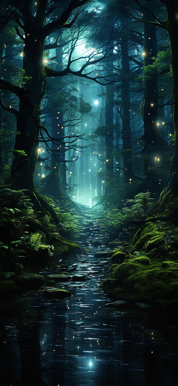 Download Night Magic Forest Art