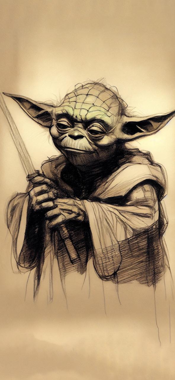 Download Star Wars Yoda Sketch