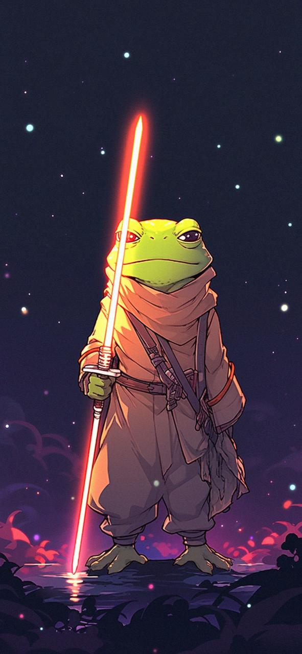 Download Frog With Laser Saber Art