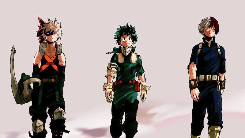 Download three men anime character