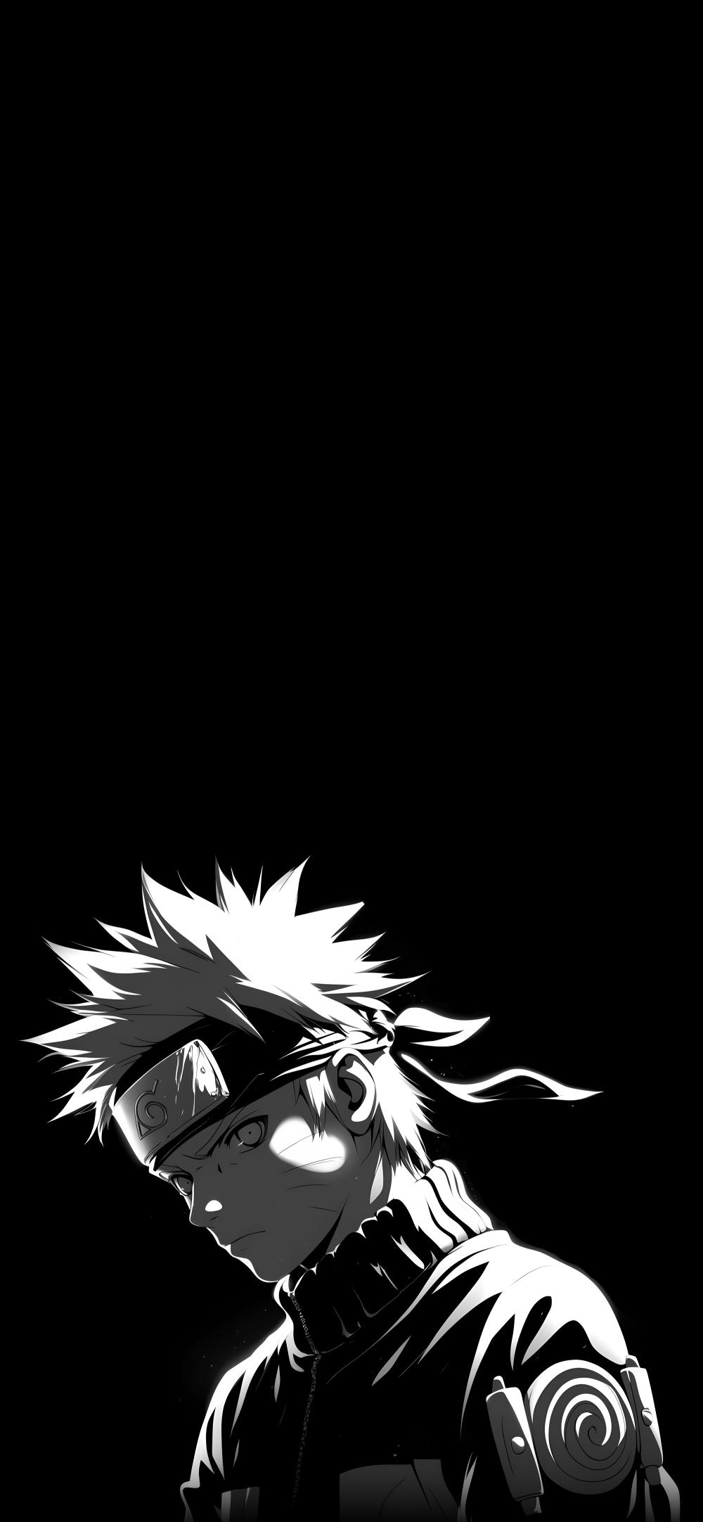 Download Naruto Uzumaki Black White