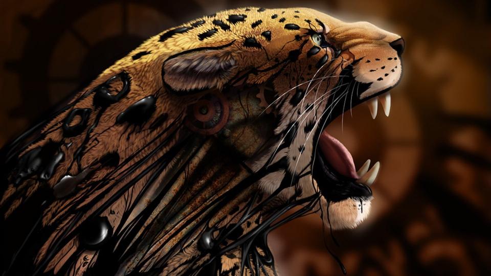 Download tiger illustration abstract animals